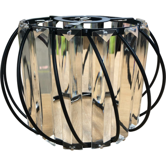 Modern Pendant Light Shade Crystal Effect Circular Design Home Lighting