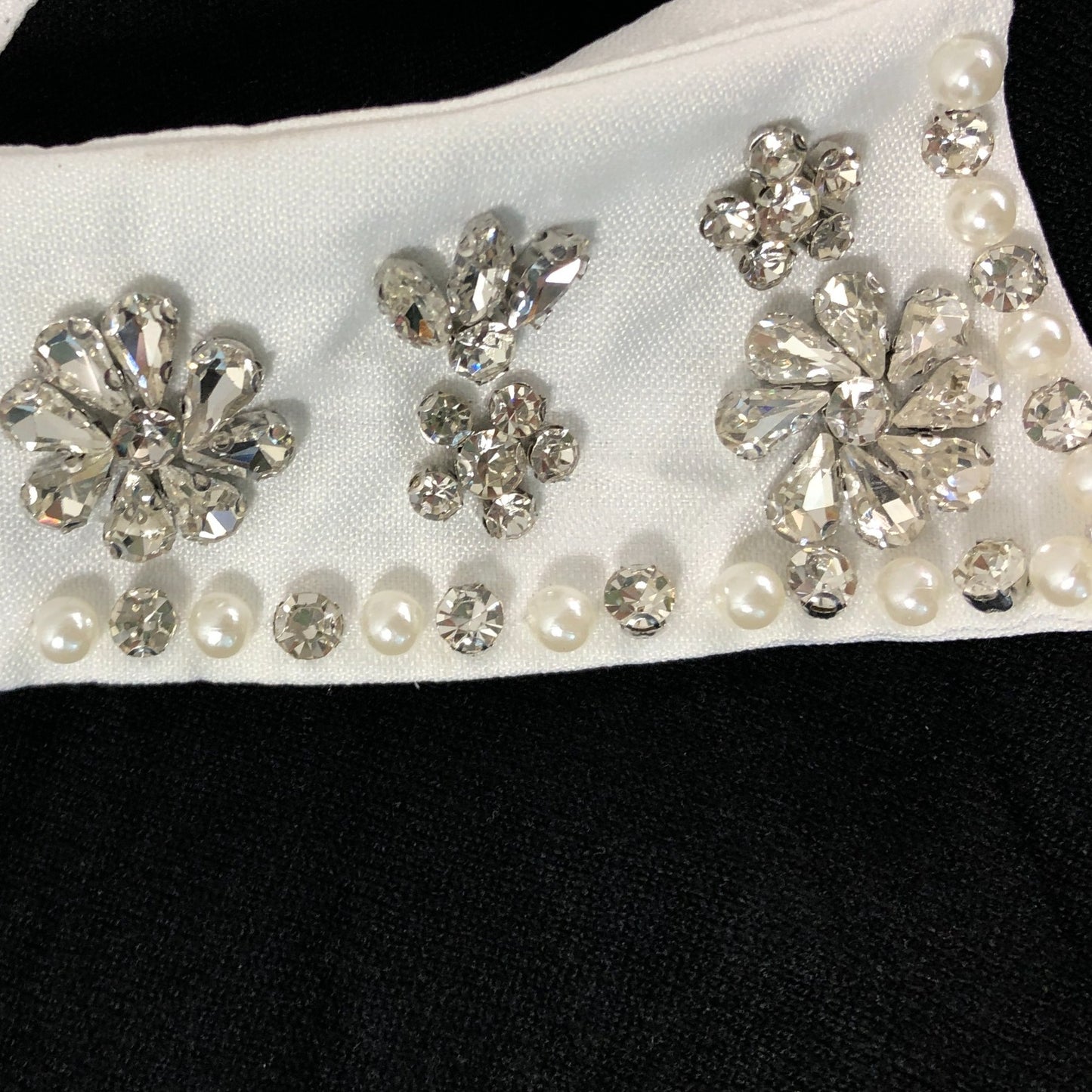 Love Roses Women's Black Sweater UK Size 20 With Embellished Collar