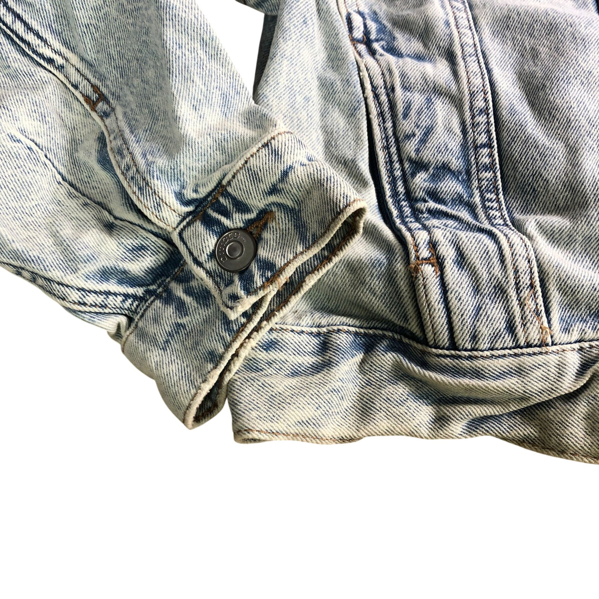 H&M Short Denim Jacket Women's Size Small Light Blue