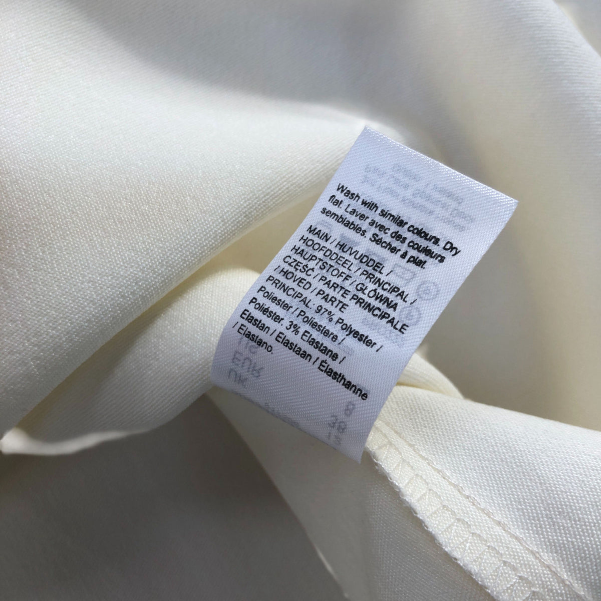 Rivers Island Studio White Satin Blouse Size 12