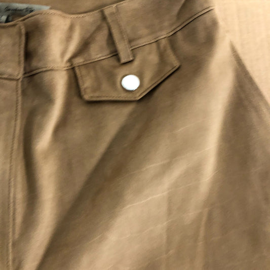 River Island Women's Brown Suede Effect Shorts Size 12 Classic Style