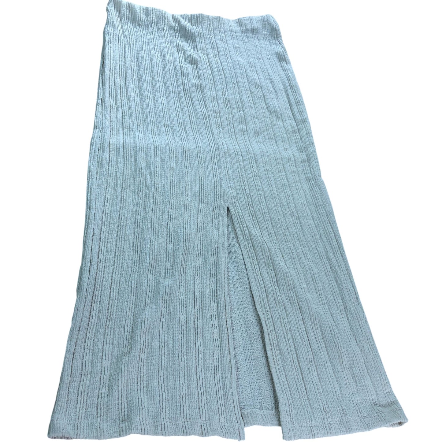 River Island Women's Cream Knitted Midi Skirt Soft Stretchy Material Large