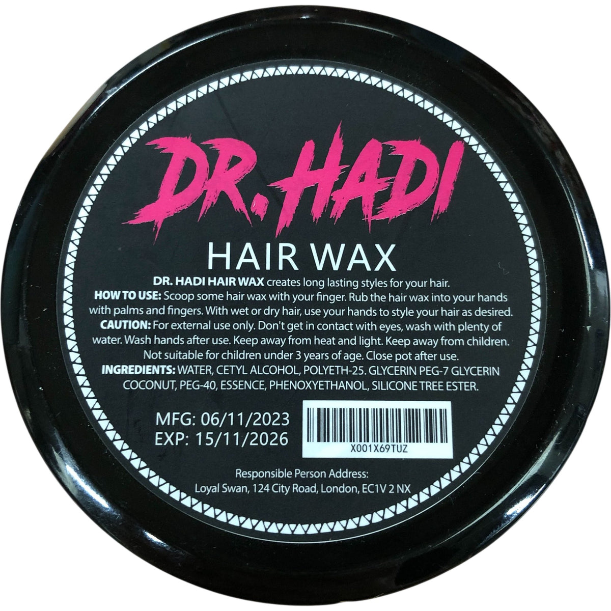 Dr Hadi Hair Wax Ultra Edge Control 130g Pack of 2 Strength 3 Grooming Set