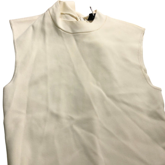 Branded Sleeveless Maxi Dress Size S Women's Cream Elegant Summer