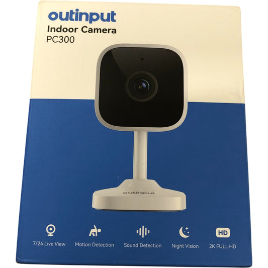 Outinput Indoor Camera PC300 2K Full HD Motion Detection Night Vision Audio
