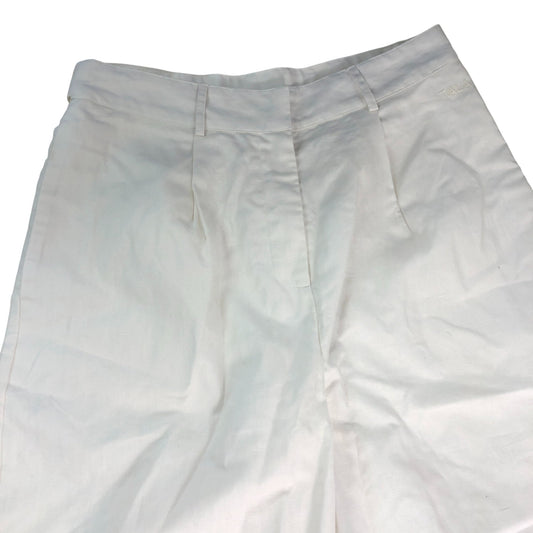 TALA Wide Leg Linen Trousers Size Small Women's Coconut Milk Natural Fabric