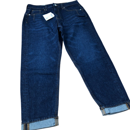 River Island High Rise Mom Jeans Women's Dark Wash Denim New with Tags
