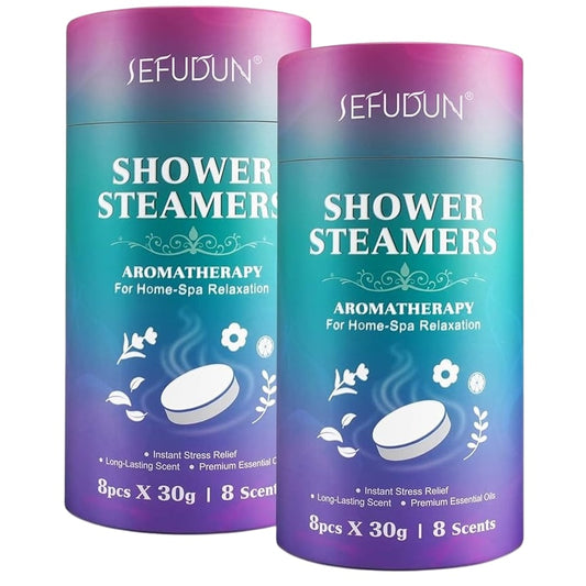 Sefudun Shower Steamers Aromatherapy 16 Pcs X 30g For Home Spa Relaxation
