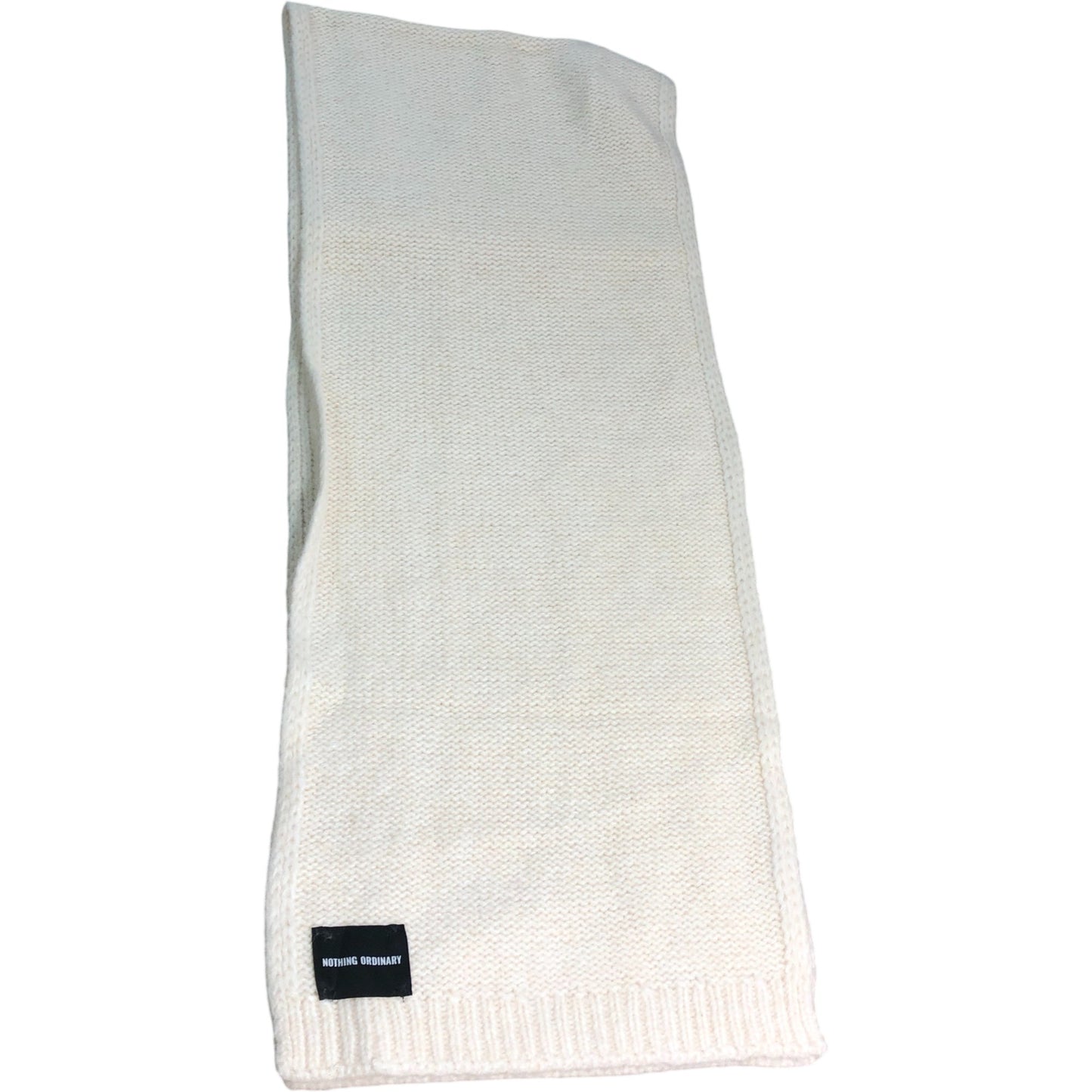 Women's Cream Sweater Size Small Knit Wool Blend With Scarf