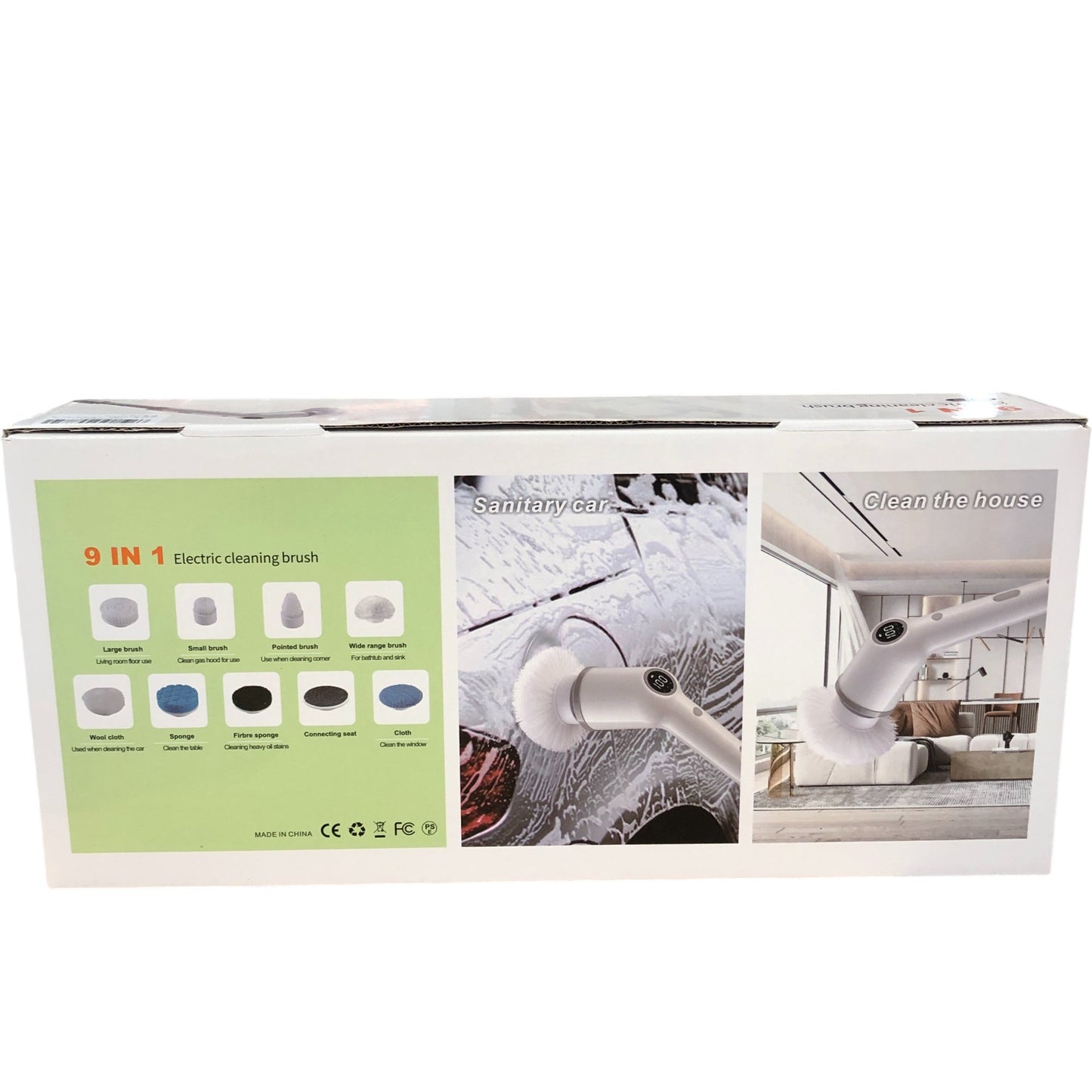 9 In 1 Electric Cleaning Brush Fast Charge Multiple Brush Heads