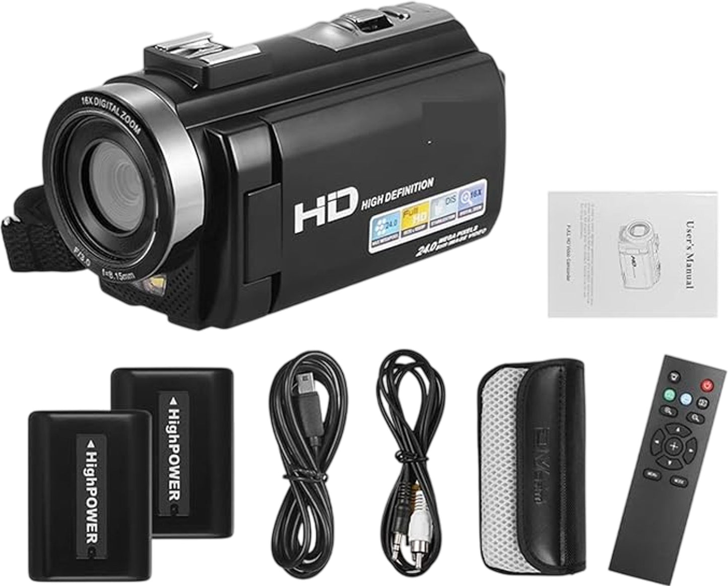 HD Camcorder 240 Mega Pixels 16X Digital Zoom High Definition Video Camera
