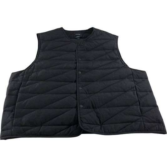 River Island Men's Quilted Vest Black Warm Lightweight Padded Outerwear Small