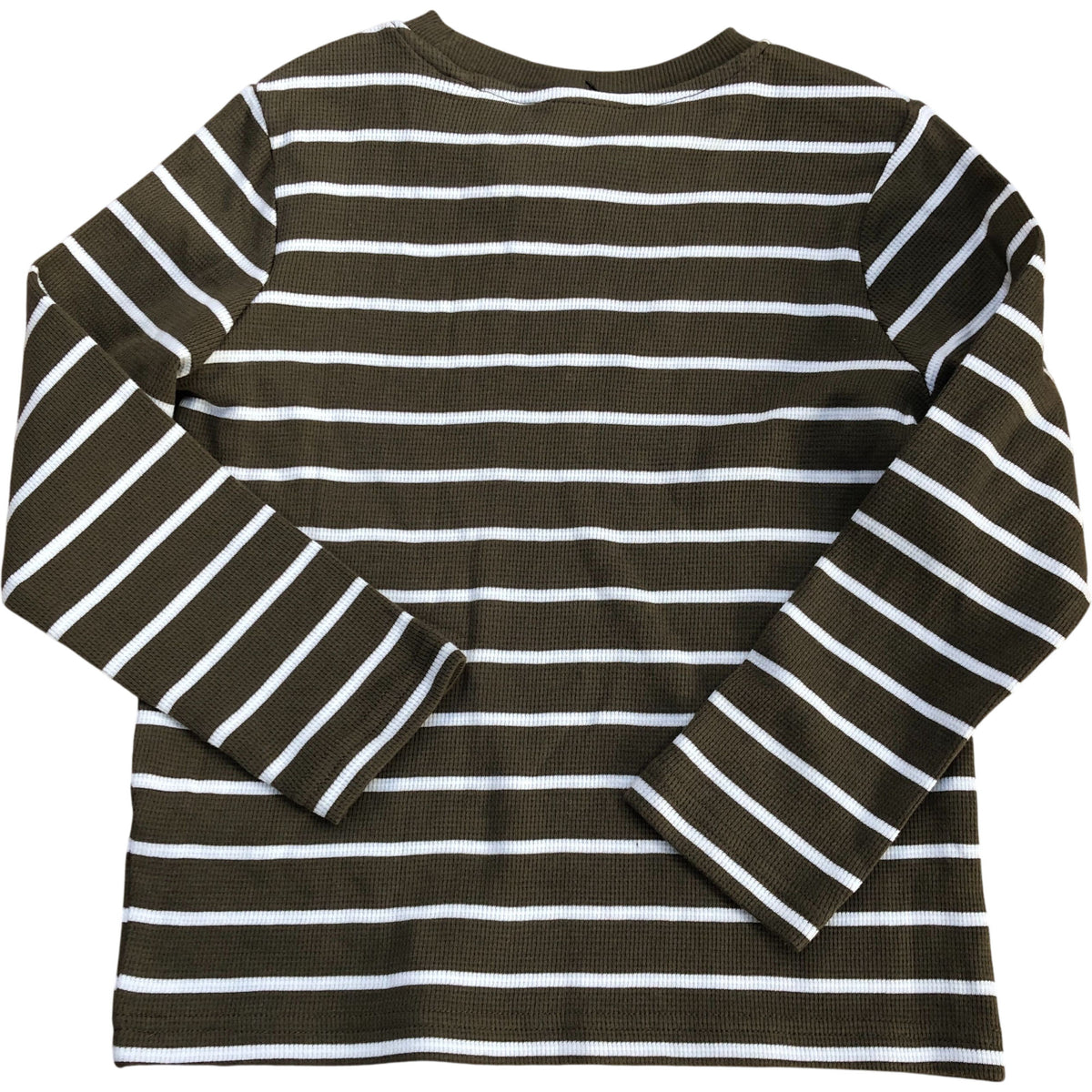Kids Long Sleeve Khaki & White Striped Top 5-6 Years