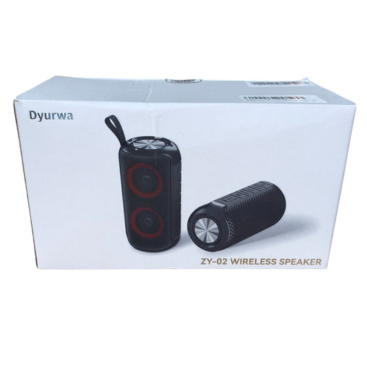 Dyurwa ZY-02 Wireless Portable Speaker Bluetooth 5.3 LED Light Compact Design