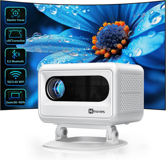 HIMOVIES V90 Mini Projector Full HD Portable Electric Home Theatre Device
