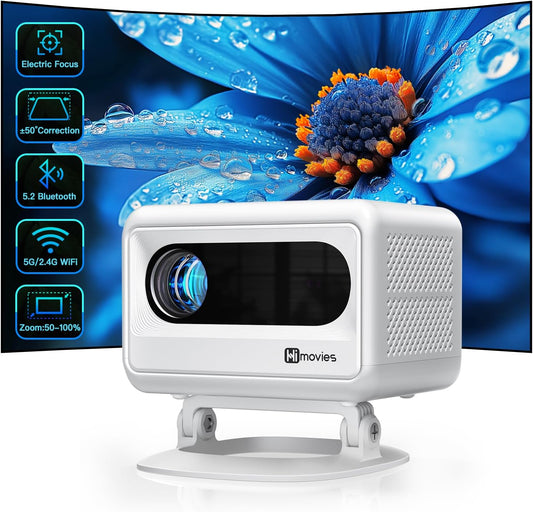 HIMOVIES V90 Mini Projector Full HD Portable Electric Home Theatre Device