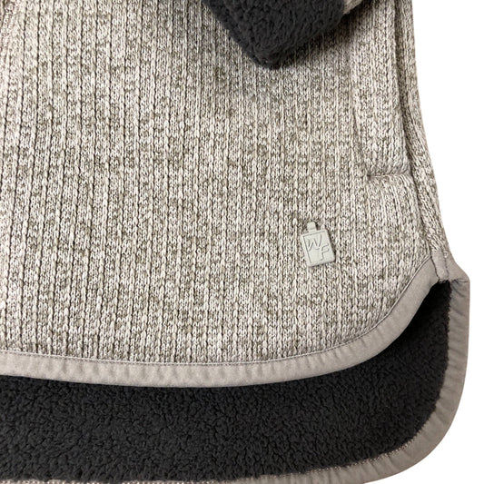 Weird Fish Campbell Jacket Women's Taupe Grey Polyester Fleece Size 12