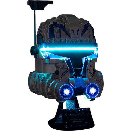 YEABRICKS LED Lighting Kit for Captain Rex Helmet 75349 Star Wars Set