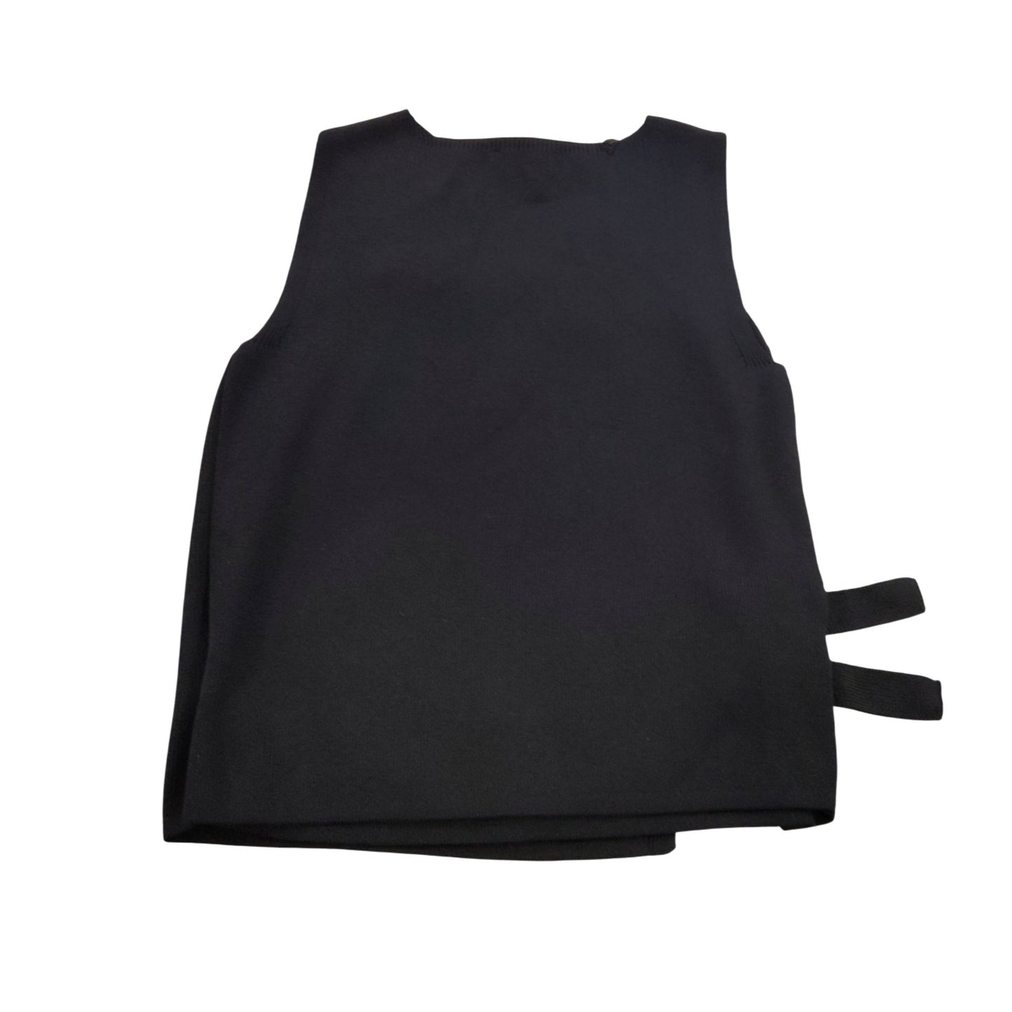 River Island Women's Black Wrap Vest UK12 Adjustable Fastening 100% Polyester