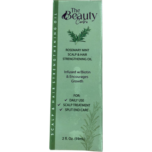 THE BEAUTY CENTRE Rosemary Mint Scalp & Hair Strengthening Oil 2oz Daily Use