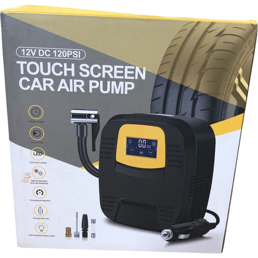 Touch Screen Car Air Pump 12V DC 120PSI Portable Auto Tire Inflator LED Display