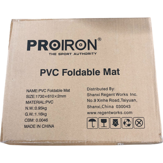 PROIRON PVC Foldable Mat 1730x610x2mm Exercise Yoga Mat Lightweight Claret
