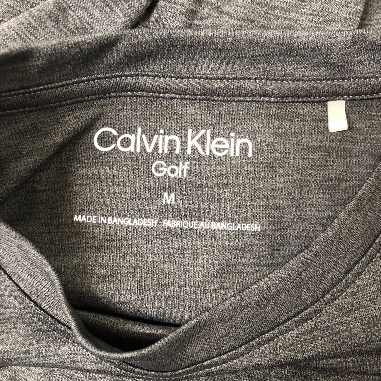 Calvin Klein Golf T Shirt M Men's Short Sleeve Athletic Fit Grey