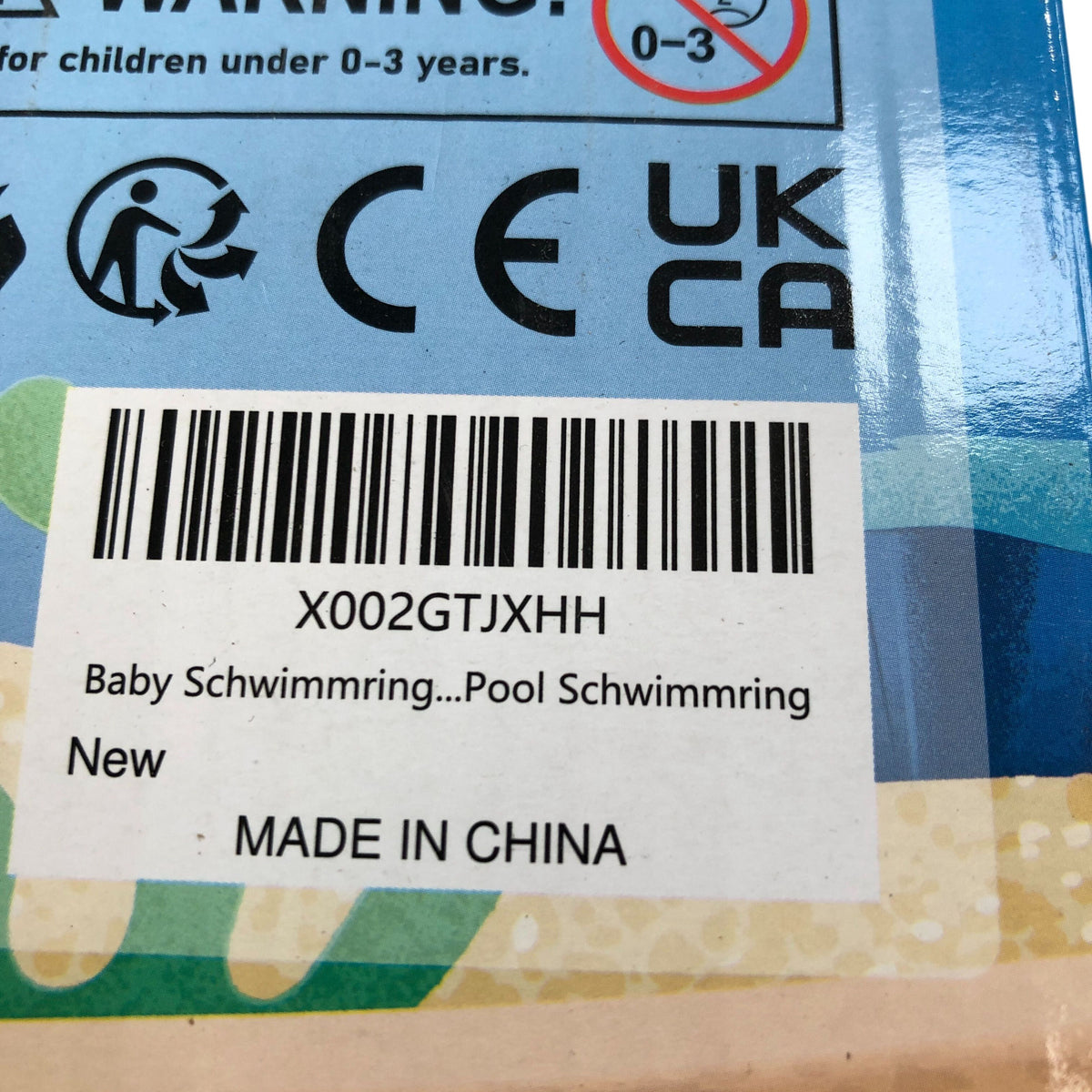 Zooi Baby Swimming Float Pool Ring Inflatable with Shade New
