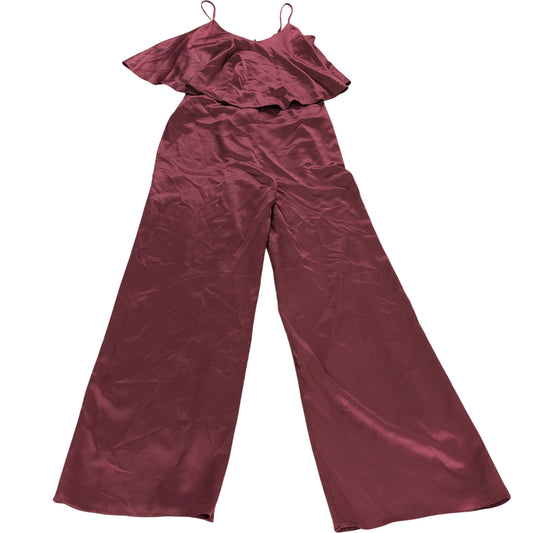 River Island Jumpsuit UK6 Women's Burgundy