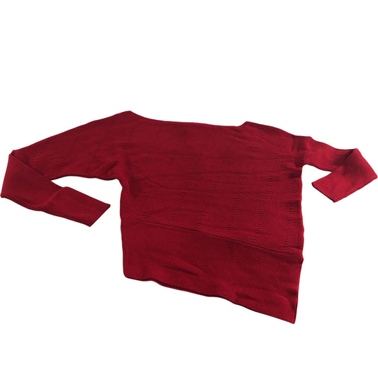 River Island Red Sweater UK XS Women's Long Sleeve Knit