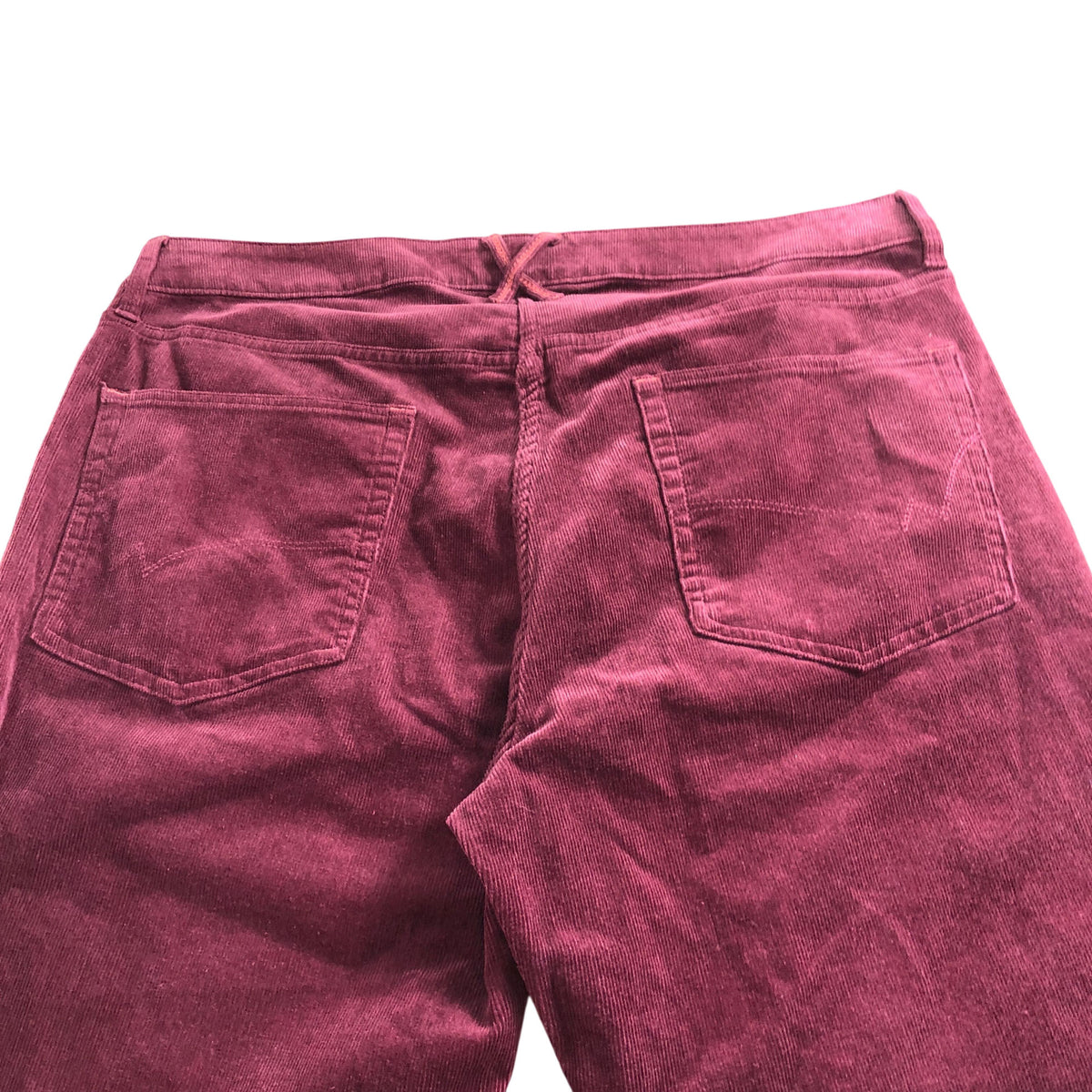 Brooke Straight Cord Trousers UK18 Mid Plum Organic Cotton
