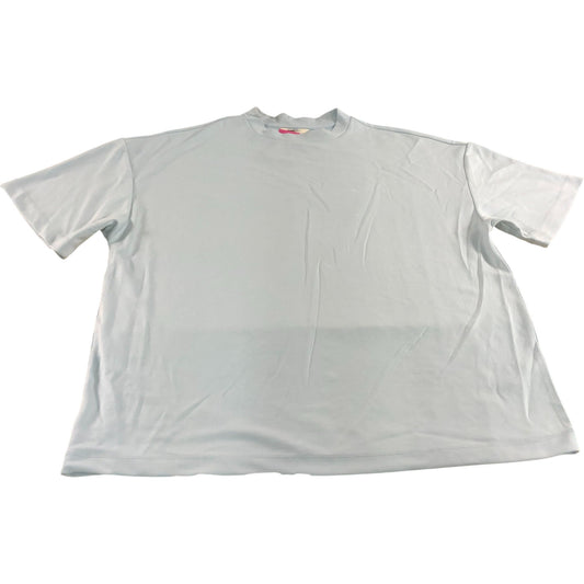 River Island Relaxed Fit T Shirt UK Large Light Blue Short Sleeve Unisex