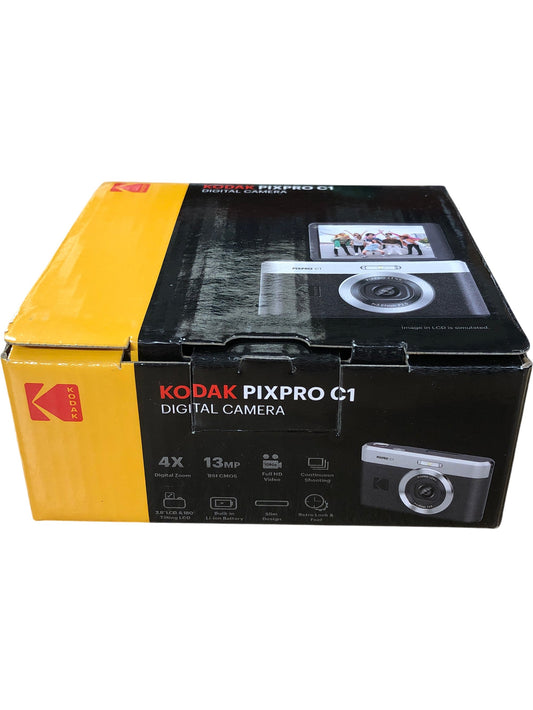 KODAK PIXPRO C1 Digital Camera 13MP 4X Zoom USB-C Wrist Strap New Condition