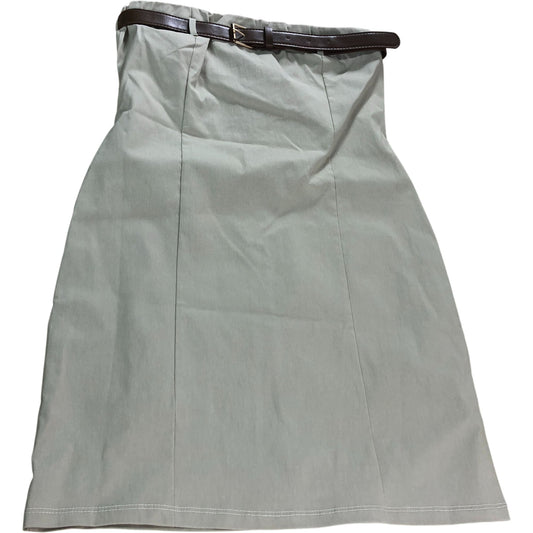 River Island Women's Skirt UK S Casual Beige Viscose Blend with Belt