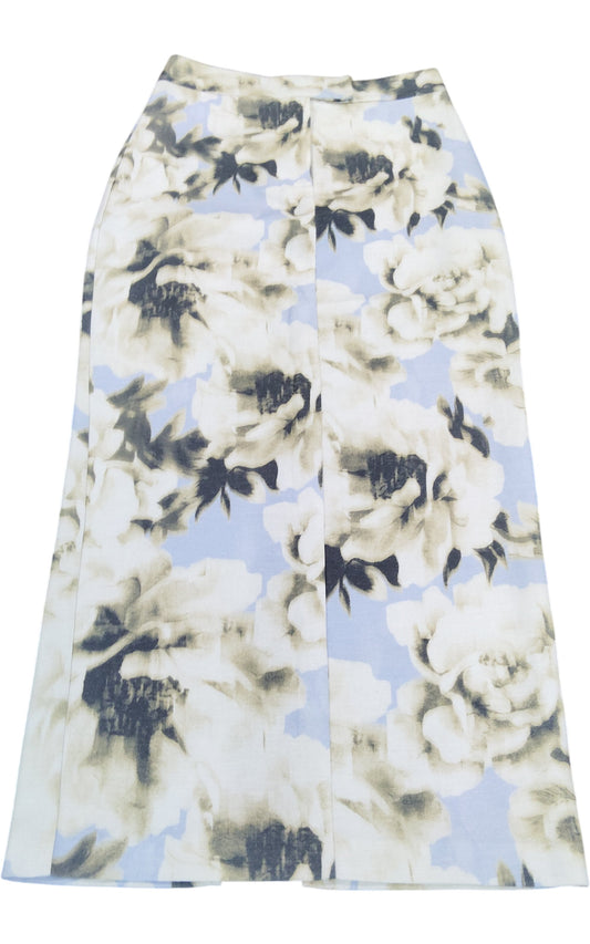 River Island Floral Print Pencil Skirt UK6 Women's Fitted Floral Patterned