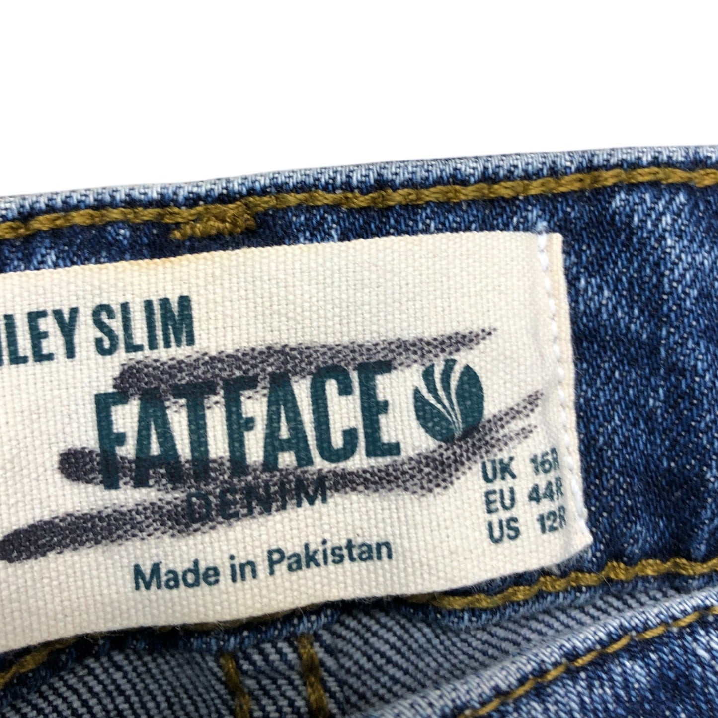 Fatface Slim Jeans UK16R Women's Denim Casual Wear Blue Stylish Comfortable