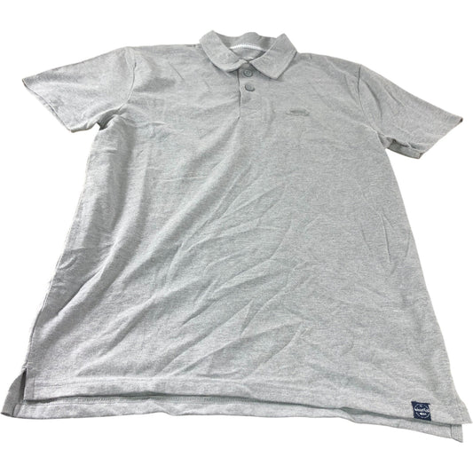 Weird Fish Grey Short Sleeve Polo Shirt - Size Small