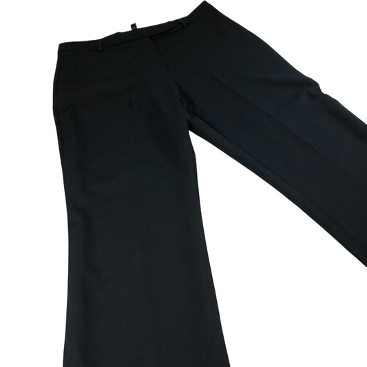 River Island Trousers UK16 Women's Black Flared Smart Casual