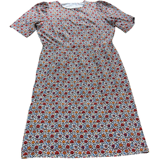 Branded Autumn Leaves Jersey Dress - Size 14L