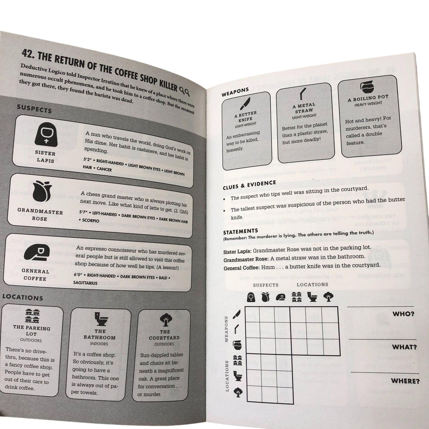 Murdle 100 Devilishly Devious Murder Mystery Logic Puzzles G T Karber
