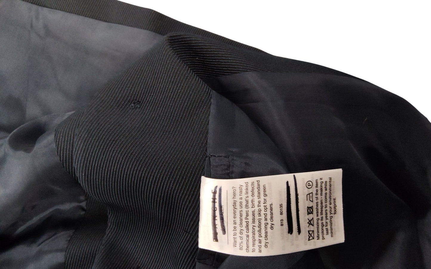 Blanche Tailored Suit Jacket UK42/14 Woman Classic Fit Midnight Blue Blazer