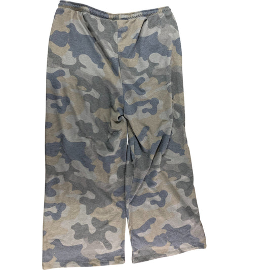 River Island Studios Camo Lounge Trousers LGE Relaxed Fit Men Grey Green