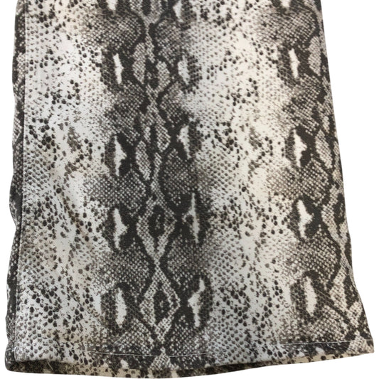 River Island Snake Print Trousers Women's Casual Wide Leg Style UK16