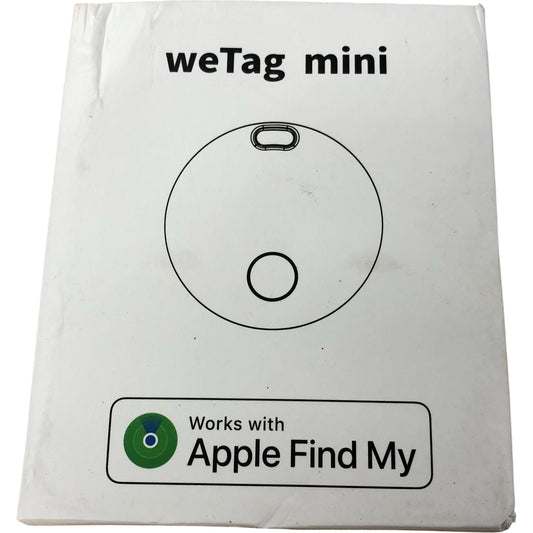 weTag Mini Bluetooth Tracker 4 Pack Compatible With Apple Find My App Black