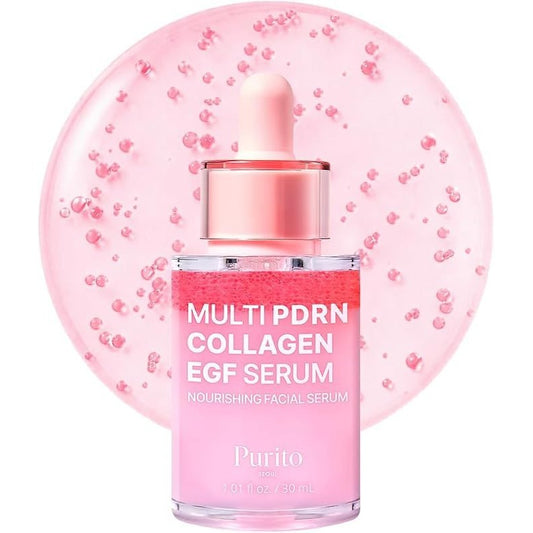 Purito Multi PDRN Collagen EGF Serum 30ml Nourishing Facial Serum Vegan