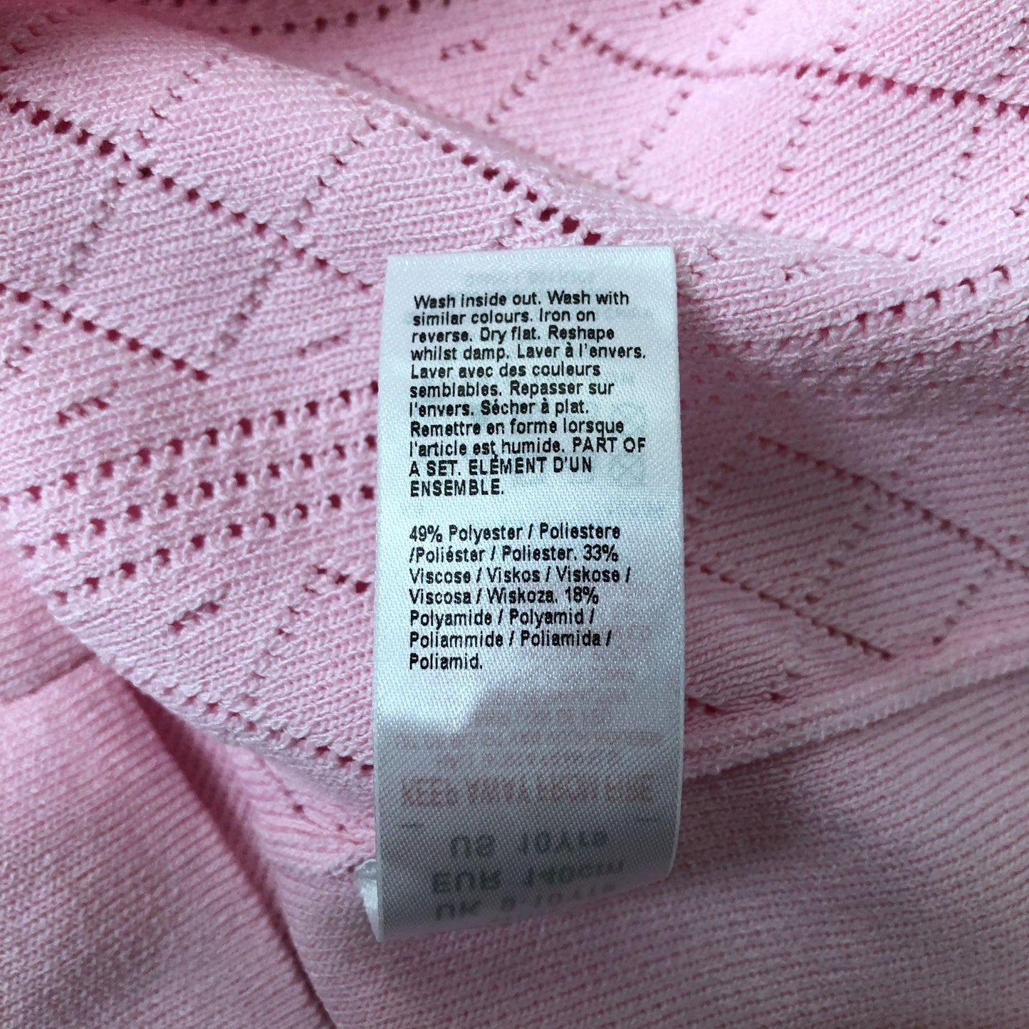 River Island Pink Sleeveless Top Women's Button Up Heart Detail 9-10 Years