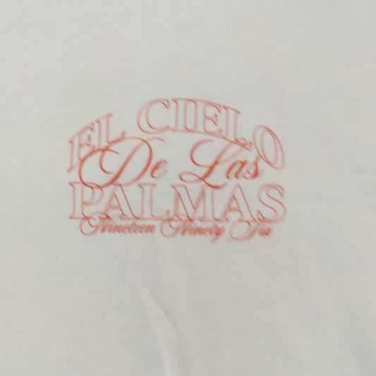 River Island Men's El Cielo De Las Palmas Graphic T-Shirt Large White Casual