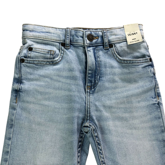 River Island Skinny Jeans 8Yrs Light Wash Denim