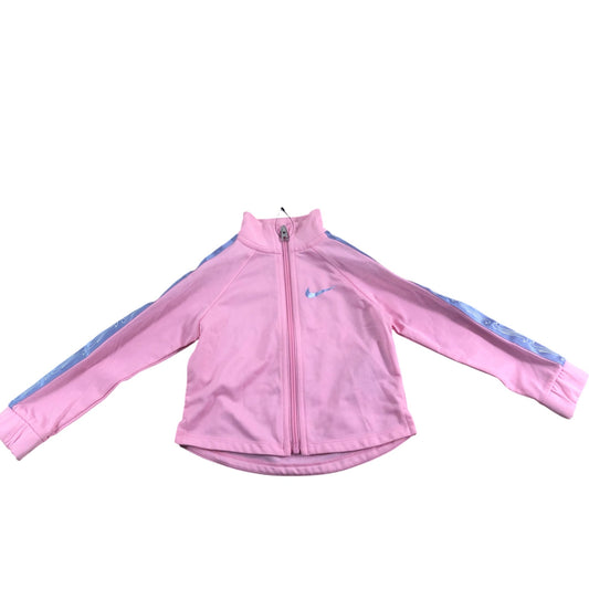 Nike Baby Girls Track Jacket 1-2 Years Pink Polyester Full Zip Sportswear