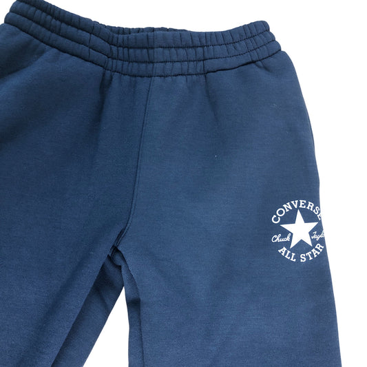 Converse Sweatpants Boys Age 6-7 Years Navy Blue Elasticated Cuffs Logo
